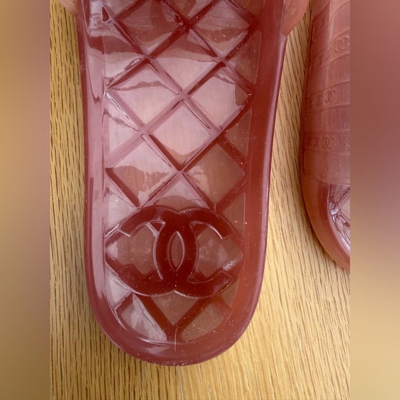 Chanel Jelly Slide Sandals – Pink / Rose – Size 40 - Picture 2 of 9